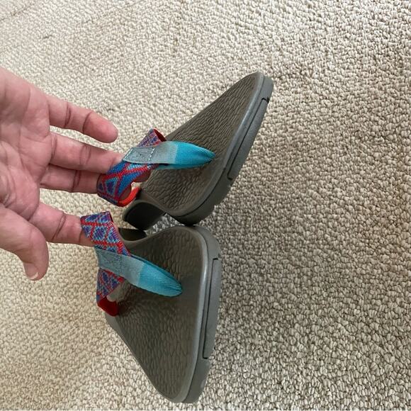 Chaco Women's Sandals - Red, Blue, Gray - Picture 8 of 10